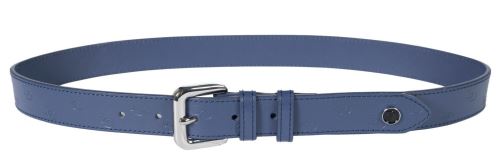 HKM kožený pásek Lauria Garrelli Arezzo - indigo modrý