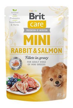 Brit Care Dog Mini Rabbit&Salmon fillets in gravy 85g