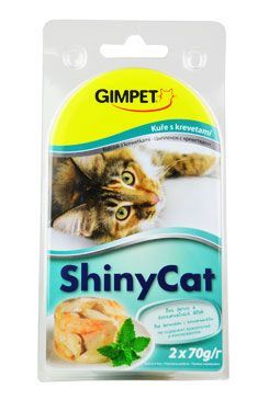 Gimpet kočka konz. ShinyCat  kuře/krevety 2x70g