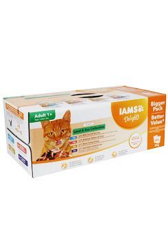 Iams Cat mix masa v želé multipack 4080g