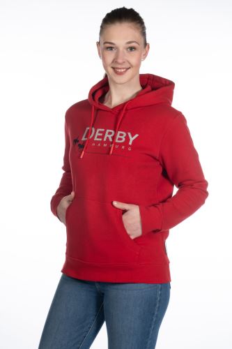 Mikina Hoody -Derby- Unisex - červená