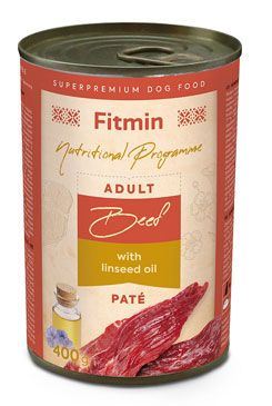 Fitmin dog Purity tin konz.Beef with lindseed oil 400g