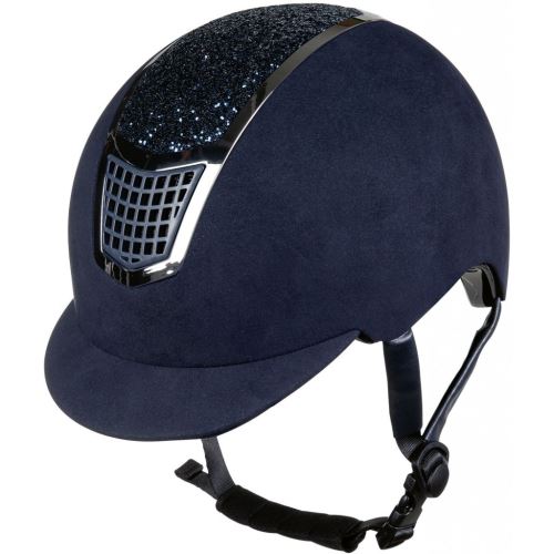 Jezdecká helma -Brillant- tmavě modrá/stříbrná