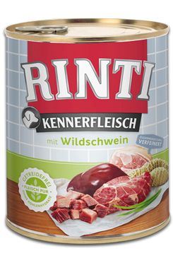 Rinti Dog Kennerfleisch konzerva divočák 800g