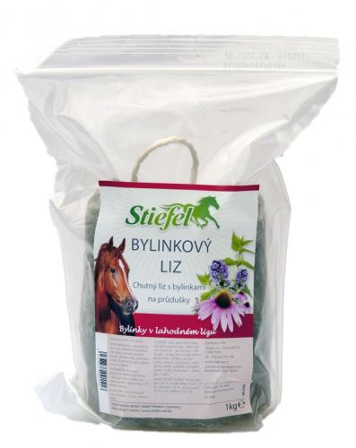 Stiefel Bylinkový liz, koňské lízátko s bylinkami na průdušky, balení 1 kg