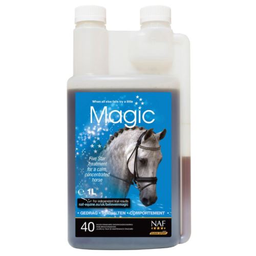 NAF Magic liquid, tekutý přípravek na zklidnění a koncentraci, láhev s dávkovačem 1000ml