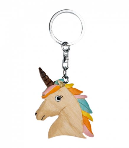 Přívěsek na klíče - hlava Unicorn