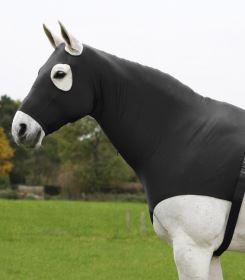 Kukla s vestou pro koně pod deku - černá