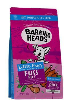 BARKING HEADS Little Paws Fuss Pot Duck 1,5kg