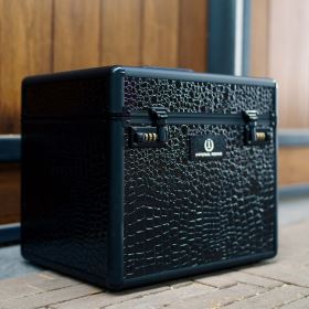 Box na čištění IRH Shiny, černá krokodýlí kůže