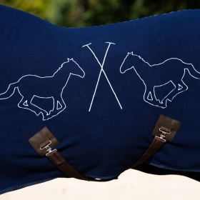 Odpocovací deka HV Polo Basic - Navy (3)
