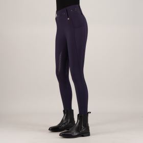 Jezdecké legíny HV Polo Favourite, Full grip - Navy (5)