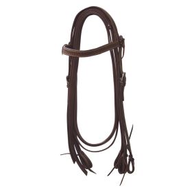 Westernová uzdečka Lakota basket/flower s otěžemi