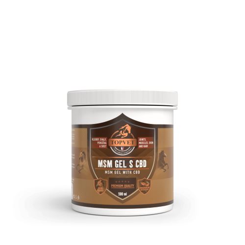 GREEN IDEA MSM gel s CBD pro koně 500 ml