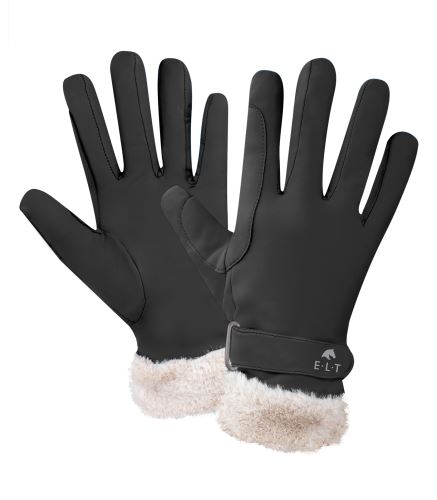 Zímní jezdecké rukavice ELT St. Moritz - černá