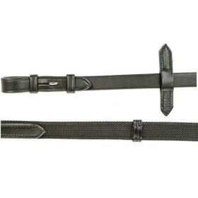 Otěže protkané s pryží černé