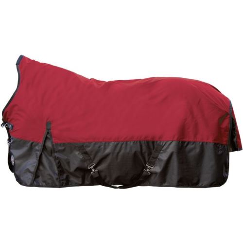 Nepromokavá výběhová deka Highneck 600D s fleecem červená/černá