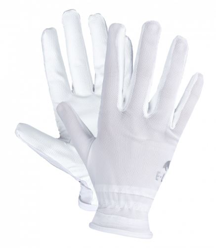 Lehké síťované rukavice Sunny bílé