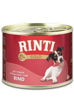 Rinti Dog Gold konzerva hovězí 185g