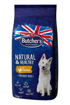 Butcher's Dog Natural&Healthy Dry s kuřecím masem 3kg