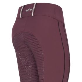Jezdecké legíny HV Polo Isabell, Full Grip - Dark berry (2)