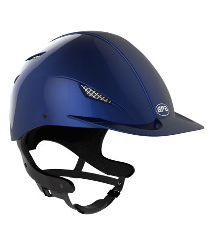 Jezdecká helma GPA -  EASY SPEED AIR TLS - tmavě modrá lesklá