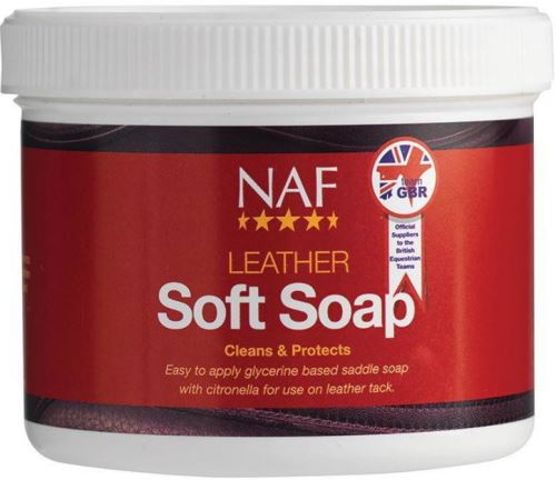 NAF Leather soft soap Mýdlo na kůži s glycerinem, balení 400g